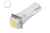 Ampoule Led T5 - 1 Led smd 5050 - Blanc 6000K - W1.2W