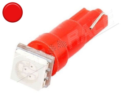 Ampoule led T5 - 1 Led smd 5050 - Rouge