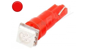 Ampoule Led T5 - 1 Led smd 5050 - Rouge - W1.2W