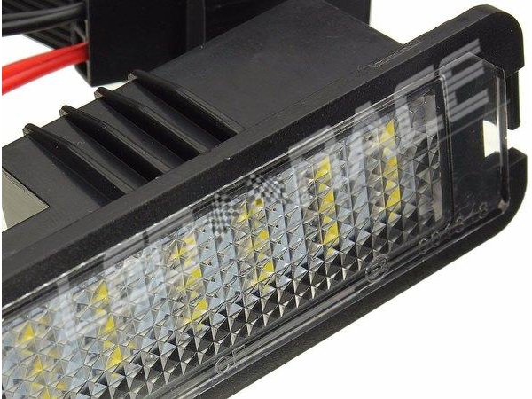 Acheter 1/2 pièces 12V 24V étanche 6 LED plaque d'immatriculation