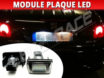 Pack modules led plaque arrière pour Citroen C3 2 Blanc 6000K