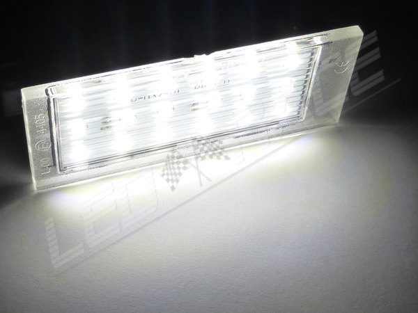 Pack modules led plaque arrière pour Renault Clio 3 Phase 2 Blanc Pur