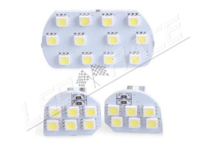 Plafonnier led 3 pièces - 24 leds smd 5050 - PEUGEOT - Blanc