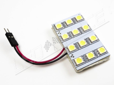 Plafonnier 12 leds smd 5050 - Format XL - avec adaptateurs - Blanc