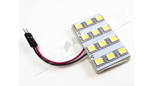 Plafonnier 12 leds smd 5050 - Format XL - avec adaptateurs - Blanc