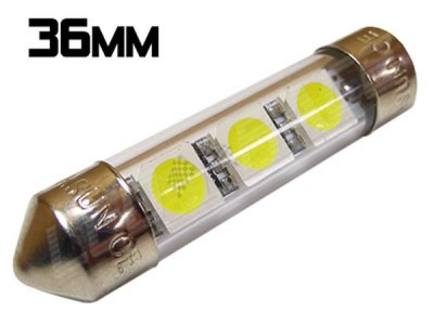 Ampoule C5W LED 39mm / Navette LED 12v / Habitacle blanc