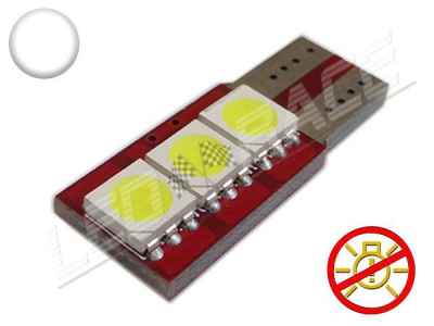 Découvrez notre Ampoule Led T10 - culot W5W - 3 leds smd 5050 sans erreur ODB - Blanc.Résultat garanti.Expédition sous 24h.Spéci