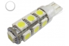 Ampoule Led T10 - culot W5W - 13 leds smd 5050 - Blanc 6000k