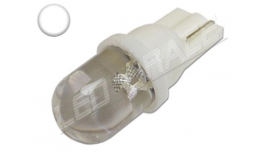 Ampoule Led T10 - culot W5W - 1 leds Ø10mm - Blanc 6000k