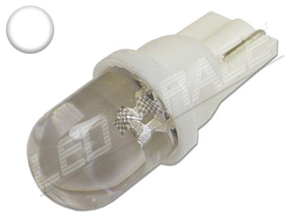 Ampoule Led T10 - culot W5W - 1 leds Ø10mm - Blanc 6000k