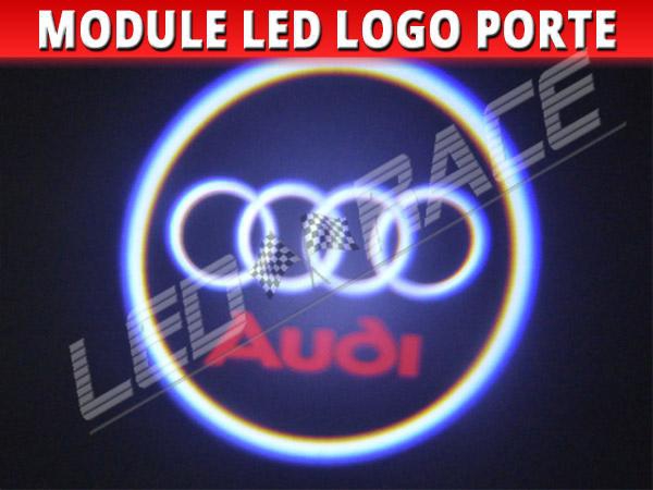  4 Pièces LED Lumière de Projecteur de Voiture pour Audi, Eclairage  Porte Logo pour A1/A3/A4/A5/A6/Q3/Q5/Q7/A7/A8/R8/TT, Lumière de Porte de  Voiture