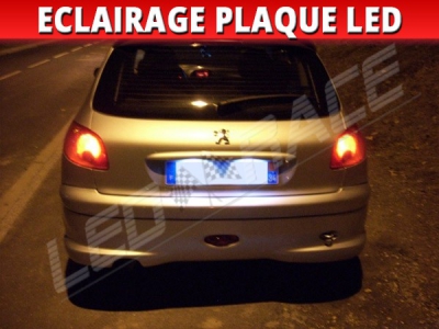 Pack led plaque Peugeot 206