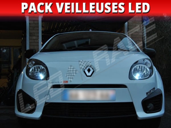 Pack Leds plaque d'immatriculation pour Renault Twingo 2