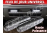 Pack feux de jour led DRL Universels - 2x6 watts - Blanc 6000K - IP68