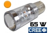 Ampoule Led P21W / BA15S - 65 Watts - Leds CREE - Orange