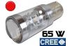 Ampoule Led P21W / BA15S - 65 Watts - Leds CREE - Rouge