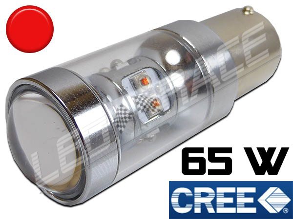 LedRace® Ampoule Led P21/5W / BAY15D - 65 Watts CREE - Rouge