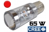 Ampoule Led P21/4W / BAZ15D - 65 Watts - Leds CREE - Rouge