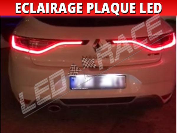 2 ampoules à LED pour l'éclairage de plaque d'immatriculation Renault  Megane 3 4