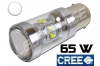 Ampoule Led P21W / BA15S - 65 Watts - Leds CREE - Blanc 6000K