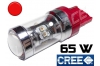 Ampoule T20 W21W 7440 65 Watts CREE Rouge