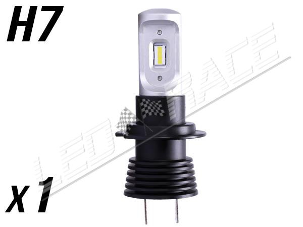 Pack 2 Mini Ampoules led phare haute puissance H7 homologuées