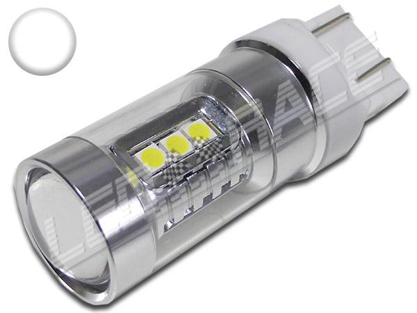 Ampoule Led T20 W21/5W 7443 12 leds Blanc 6000K Double intensité