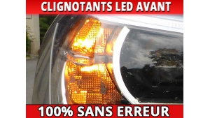 Pack led clignotants avant pour Peugeot 607