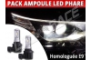 Pack Ampoules Led Phares Hybrid HSD Homologuées pour Toyota Auris II