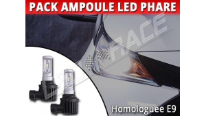 Pack Ampoules Led HIR2 9012 Phares Homologuées E9 pour Toyota Aygo II