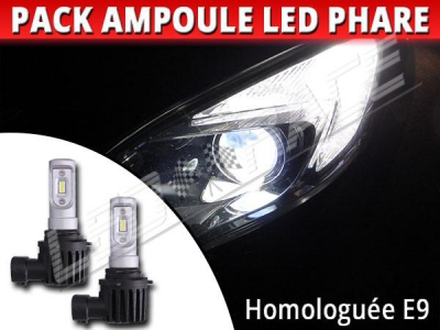 Pack Ampoules Led Phares HIR2 9012 Homologuées pour OPEL Zafira C