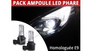 Pack Ampoules Led Phares HIR2 9012 pour OPEL Zafira C - Homologation E9