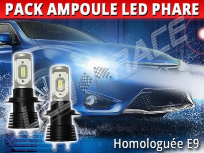 Pack led phare croisement route pour Peugeot 307 Phase 1