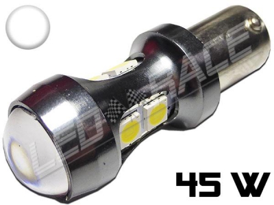 Ampoule Led H6W BAX9S 45 Watts SMD 3030 Blanc 6000k