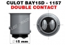 Ampoule Led P21/5W / BAY15D - 150 Watts - Blanc 6000K