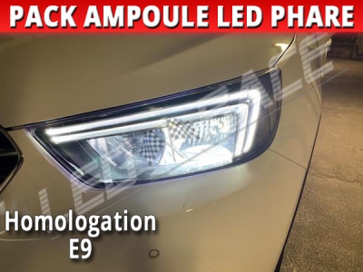 Pack Ampoules LED Phares Homologuées pour Opel Mokka