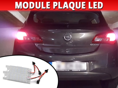 Pack modules led plaque arrière pour Opel Corsa E Blanc 6000K