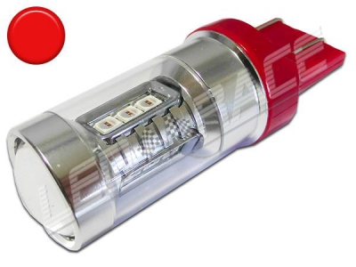 Ampoule Led T20 W21/5W 7443 12 smd Rouge