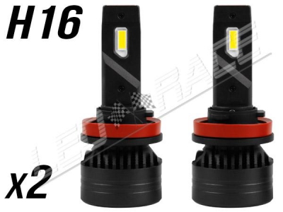 Pack 2 Ampoules led phare ventilées H16 - Anti-erreur ODB