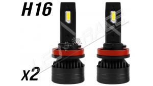 Pack 2 Ampoules led phare ventilées H16 - Anti-erreur ODB