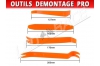 Pack 4 outils de démontage professionnels