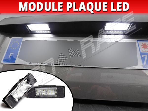 Pack Leds plaque d'immatriculation pour Renault Scenic 3