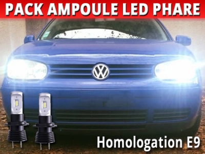 Pack led phare croisement route pour Volkswagen GOLF 4