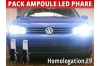 Pack led phare croisement route pour Volkswagen GOLF 4