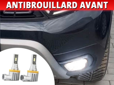 Pack Antibrouillard/feux d'angle Led Haute Puissance Dacia Duster 2