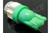 Ampoule Led T10 - culot W5W - 5 leds smd 5050 - Vert