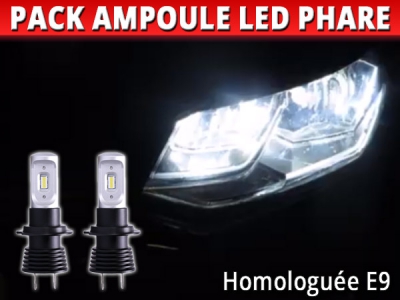 Pack led phare croisement route pour Volkswagen Polo 6R/6C1