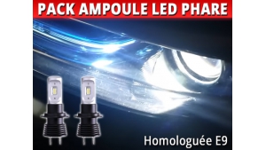 Pack Ampoules LED Phares pour Renault Zoé - Homologation E9