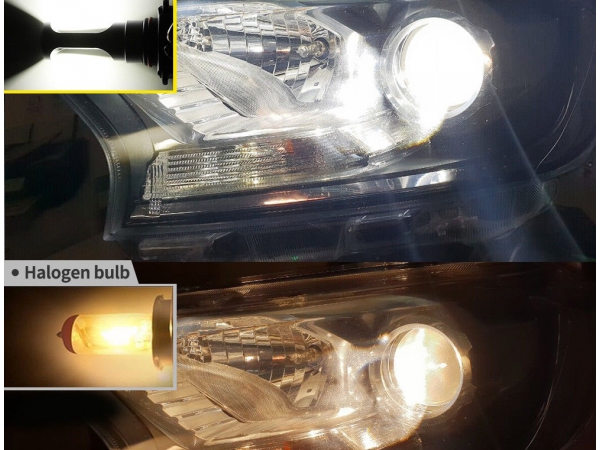 Pack Ampoules LED Phare Homologuées E9 pour Nissan Qashqai 1