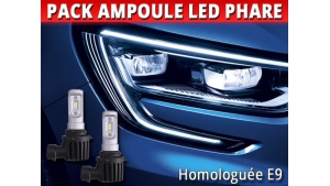 Pack Ampoules LED Phares Homologuées E9 pour Nissan X-Trail 3
